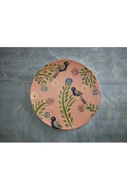 Wooden Wall Decor Plate - Multicolor Wooden Wall Decor Plate - Multicolor